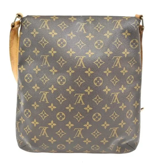 LOUIS VUITTON Musette Shoulder Bag Monogram Leather Brown France M51256 39TA132 - Picture 3 of 16